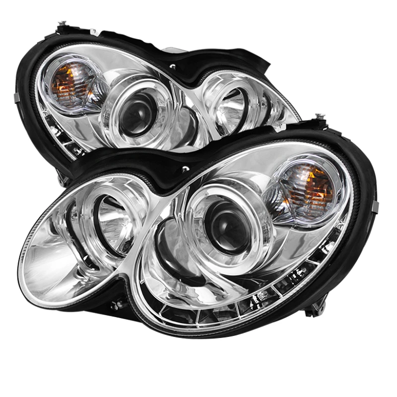 spyder_5038029-6794d33a4668d Spyder Mercedes Benz CLK 03-09 Projector Halogen Model- LED Halo DRL Chrm PRO-YD-MBCLK03-DRL-C