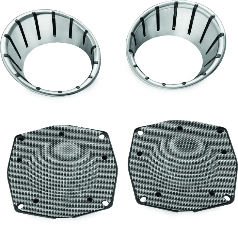 Kuryakyn LED Speaker Bezels für 1996–2013 Touring Modelle Chrome
