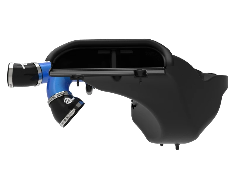 aFe 21-22 Ford F-150 Raptor V6-3.5L(tt) Momentum XP Kaltluft-Ansaugsystem Blau mit Pro Dry S Filter