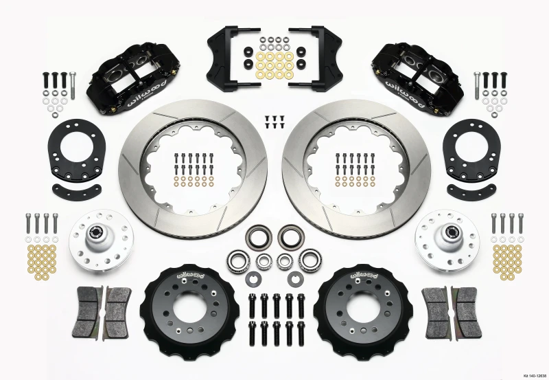 Wilwood Narrow Superlite 6R Vorderes Naben-Kit 14,00 Zoll 1965-1969 Mustang Trommel-Spindel