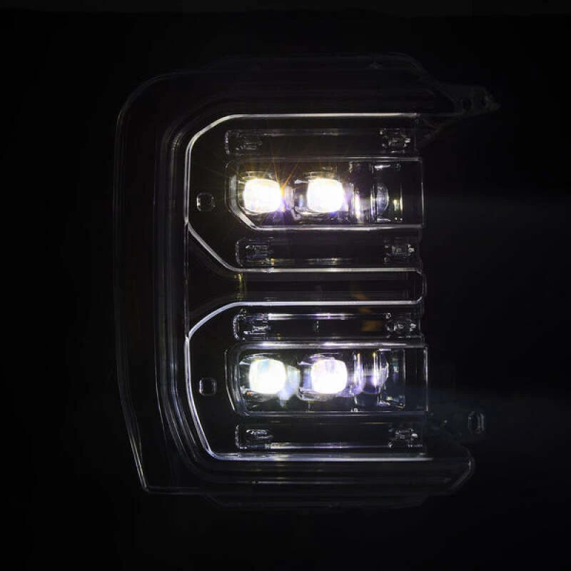 AlphaRex 23-26 Ford F-250 SD NOVA LED Proj Headlights Alpha Blk w/Activ Light/Seq Signal/Switchback