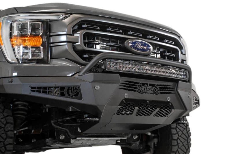 Addictive Desert Designs HoneyBadger Frontstoßstange ohne Top Hoop für 2021–2023 Ford F-150