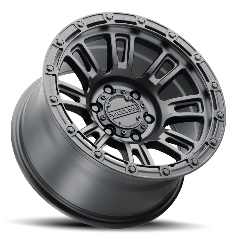 Raceline 956B Compass 18x9in / 8x170 BP / -12mm Offset / 125.2mm Bore - Satin Black Wheel
