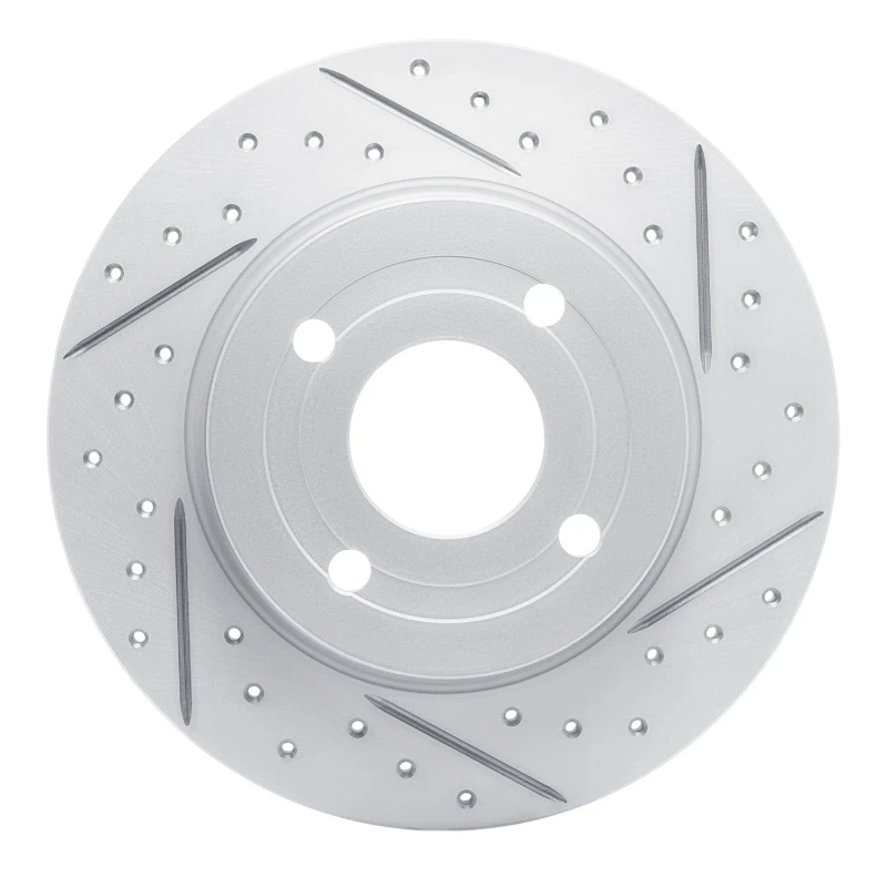 DFC 18-22 Ford Ecosport Rear Right Drilled & Slotted Geoperformance Rotor