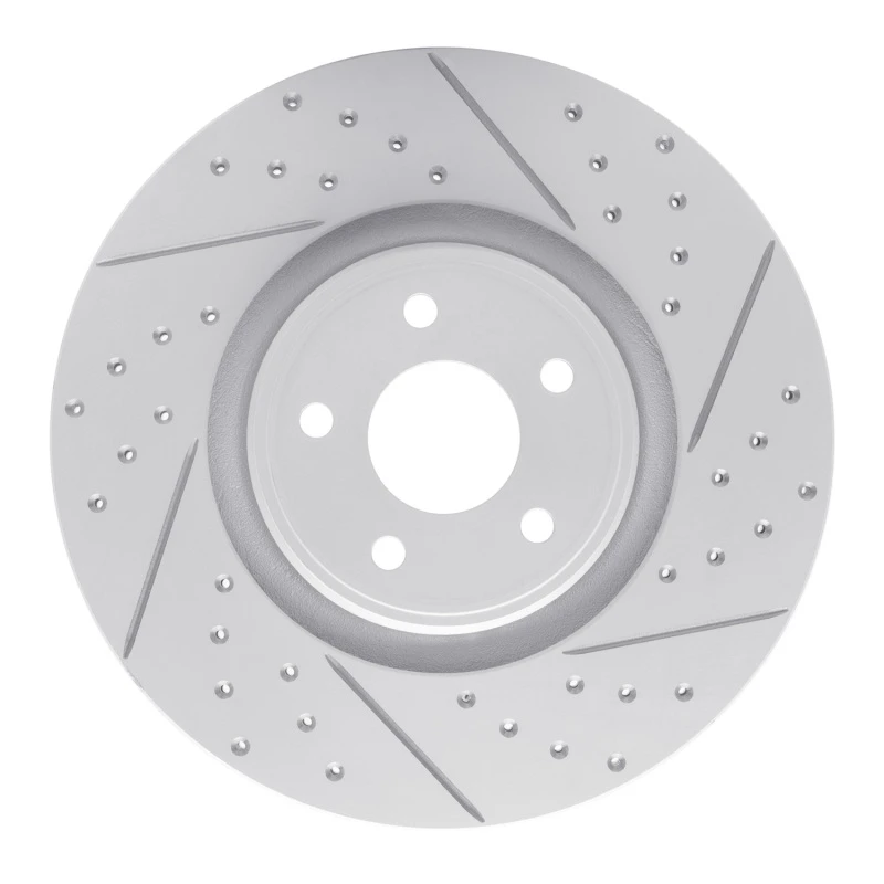 DFC 14-19 Ford Focus Front Right Drilled & Slotted Geoperformance Rotor