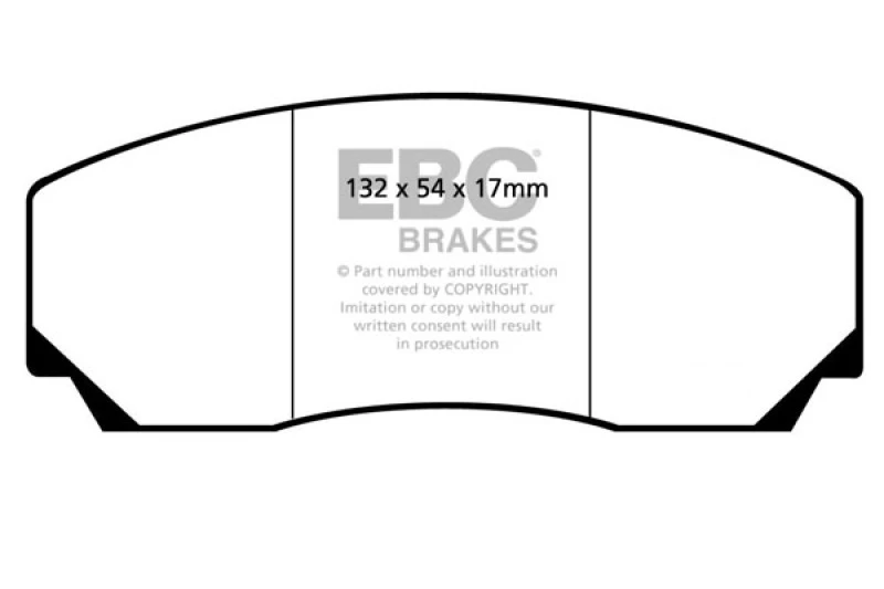 EBC 90-00 Aston Martin Vantage 5.3 (Twin Supercharged)(AP) Redstuff Front Brake Pads