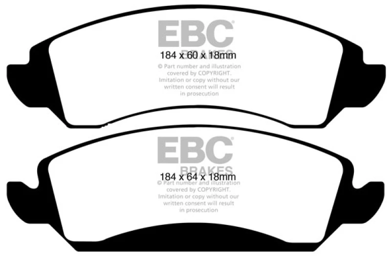 ebc_ED91830-679320d88397a EBC 09-14 Cadillac Escalade 6.0 Hybrid Yellowstuff Front Brake Pads