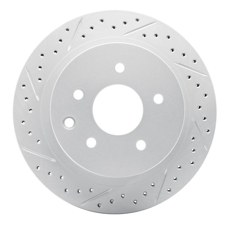 DFC 02-25 Infiniti G35 Rear Left Drilled & Slotted Geoperformance Rotor