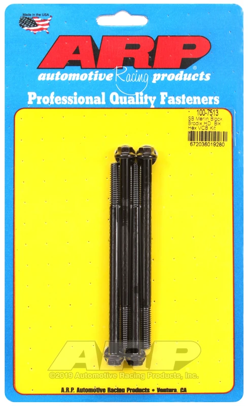 ARP Merlin Block Brodix Head SB Hex Valve Cover Bolt Kit