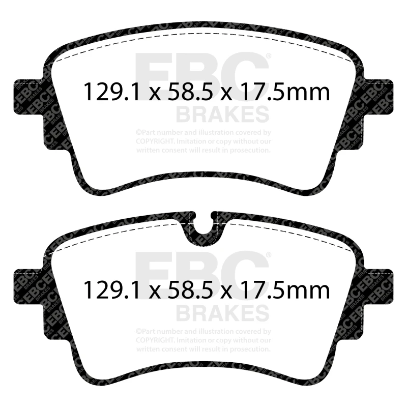 EBC 2020+ Audi A4 B9 2.0T Greenstuff Rear Brake Pads
