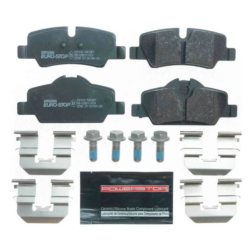 Power Stop 14-19 Mini Cooper Euro-Stop ECE-R90 Rear Brake Pads