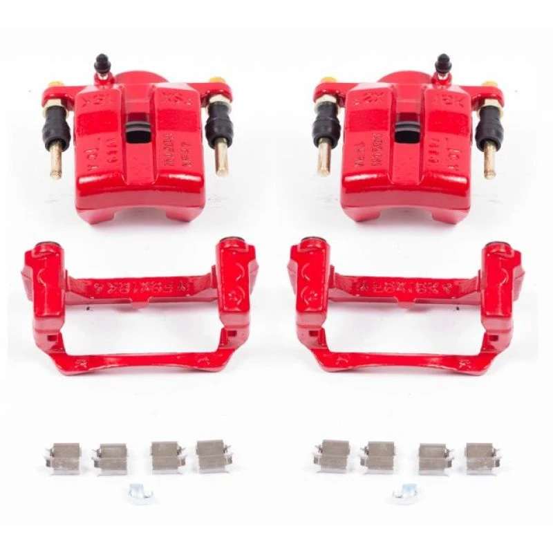 Power Stop 06-15 Mazda MX-5 Miata Front Red Calipers w/Brackets - Pair