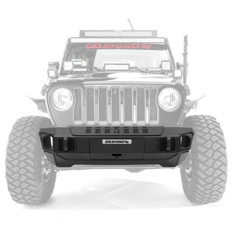 Go Rhino 07-20 Jeep Wrangler JL/JLU/JK/JKU/Gladiator JT Trailline Front Stubby Stoßstange