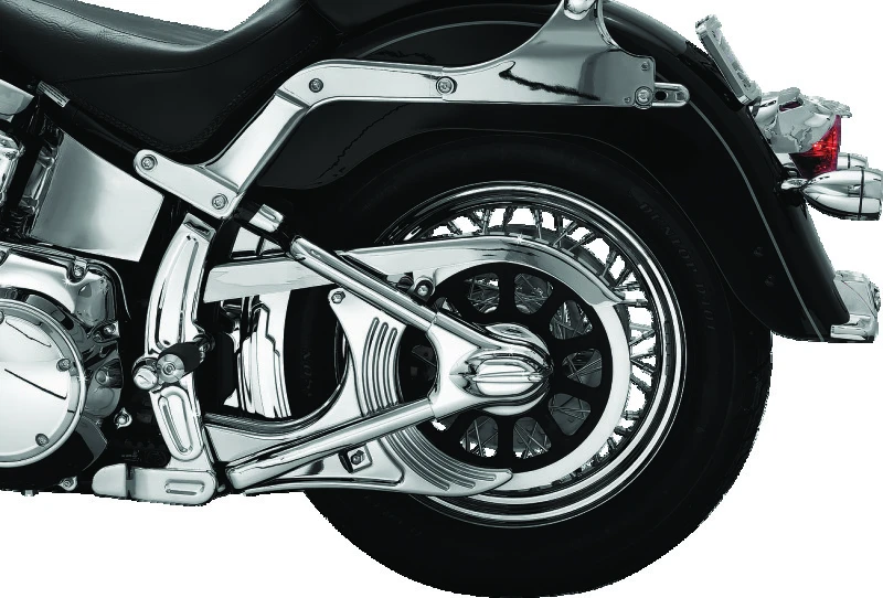 Kuryakyn Boomerang Frame Covers für 2008–2017 Softails Chrome