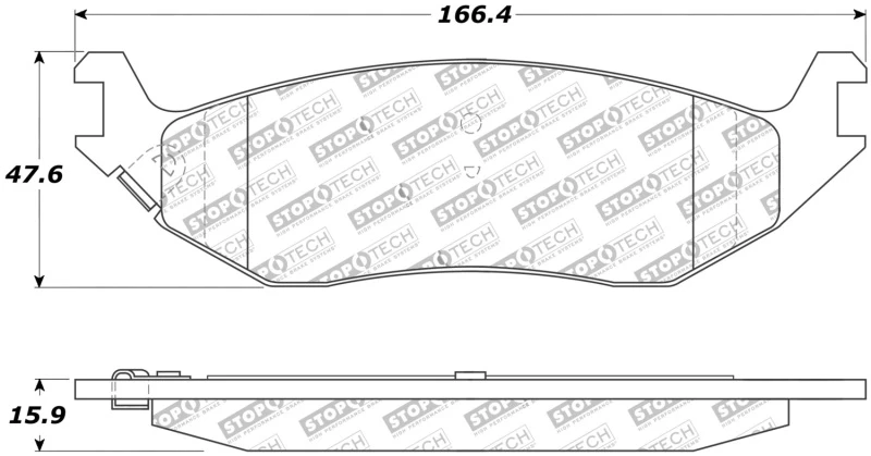 stoptech_308.08980-6794f753e5c66 StopTech 02-17 Dodge Ram 1500 Street Performance Rear Brake Pads