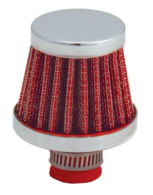 Spectre Entlüftungsfilter 10mm Flansch / 2in. OD / 1-3/4in. Höhe - Rot