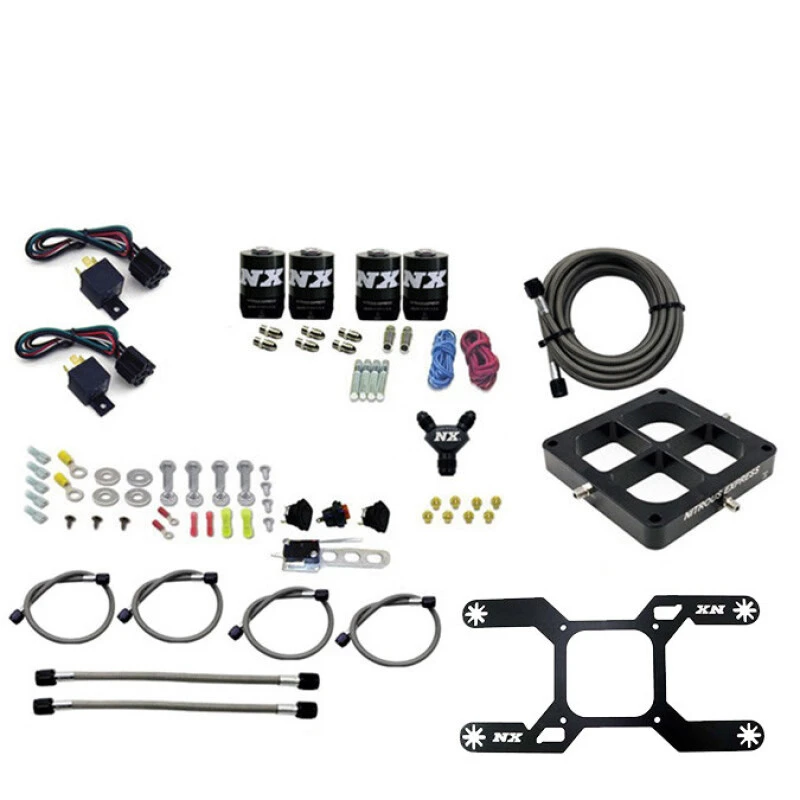 Nitrous Express Dominator Dual Stage Billit Crossbar Nitrous Kit (50-300 & 100-500PS) ohne Flasche