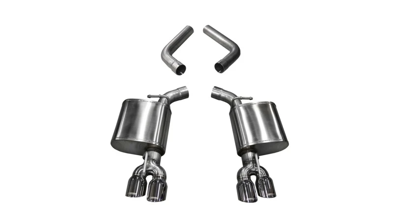 Corsa 15-23 Dodge Challenger 6.4L/17-19 Challenger 5.7 Poliertes Sport Axle-Back Exhaust mit 3,5 Zoll Spitzen