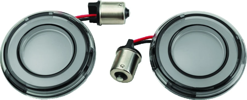 Kuryakyn Tracer LED Blinker-Einsatz vorne, rotes Licht, Rauchglas
