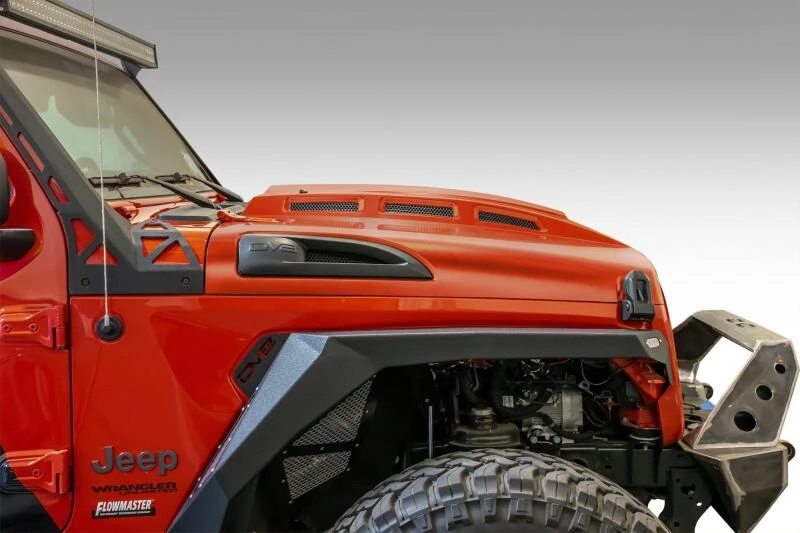 DV8 Offroad Heat Dispersion Motorhaube für 2018+ Jeep Wrangler JL / 2020+ Jeep Gladiator JT