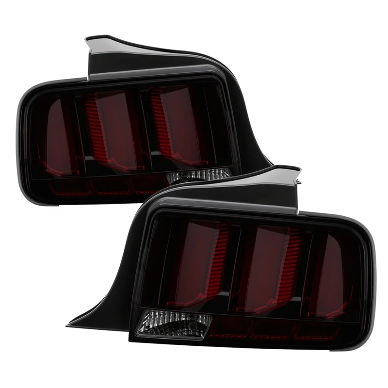 spyder_5086723-6794ce7b499b2 Spyder 05-09 Ford Mustang (Red Light Bar) LED Tail Lights - Smoke ALT-YD-FM05V3-RBLED-SM