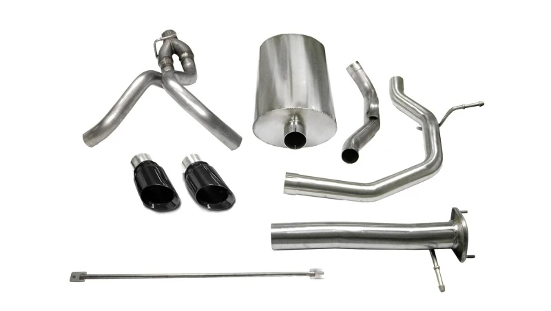 Corsa 2005-2006 Chevrolet SSR 5.3L V8 3 Zoll Kat-Back Dual-Rear- Ausgang mit einem 4 Zoll schwarzen Pro-Serie-Tip
