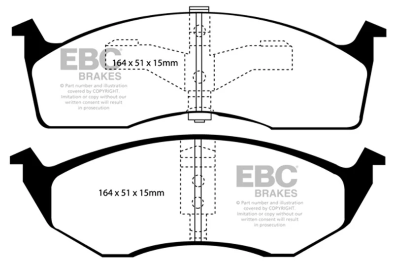EBC 95-97 Chrysler Concorde 3.3 Ultimax2 Front Brake Pads