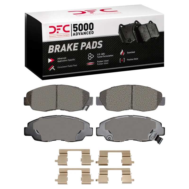 DFC 98-02 Honda Accord Sedan Front 5000 Advanced Ceramic Brake Pads and Hardware Kit