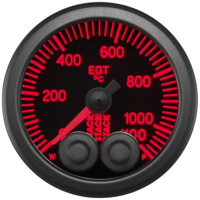 Autometer Stack 52mm 0-1100 Deg C Pro-Control Exhaust Gas Temp Gauge - Black