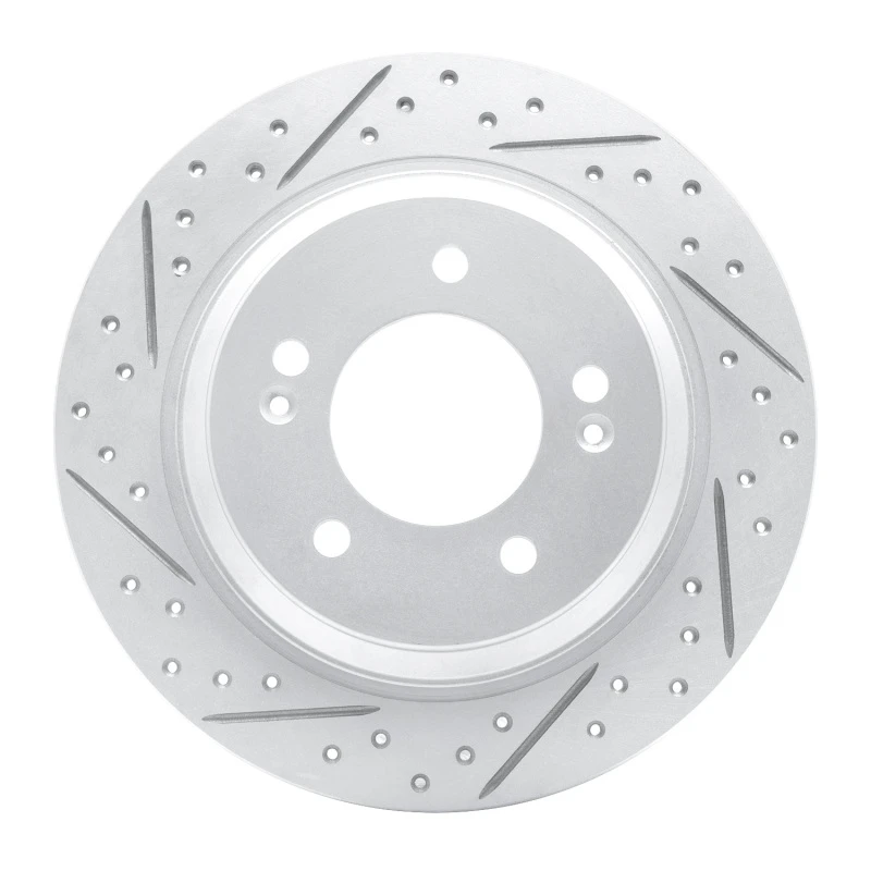 DFC 13-26 Hyundai Azera Rear Left Drilled & Slotted Geoperformance Rotor