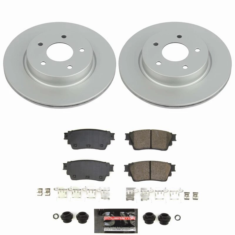 Power Stop 21-25 Nissan Rogue Rear Z23 Coated Brake Kit