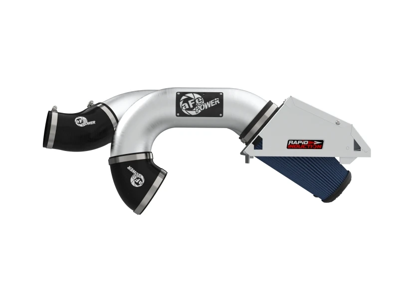 aFe Rapid Induction Pro 5R Kaltluft-Ansaugsystem gebürstet 21-22 Ford F-150 Raptor V6-3.5L (tt)