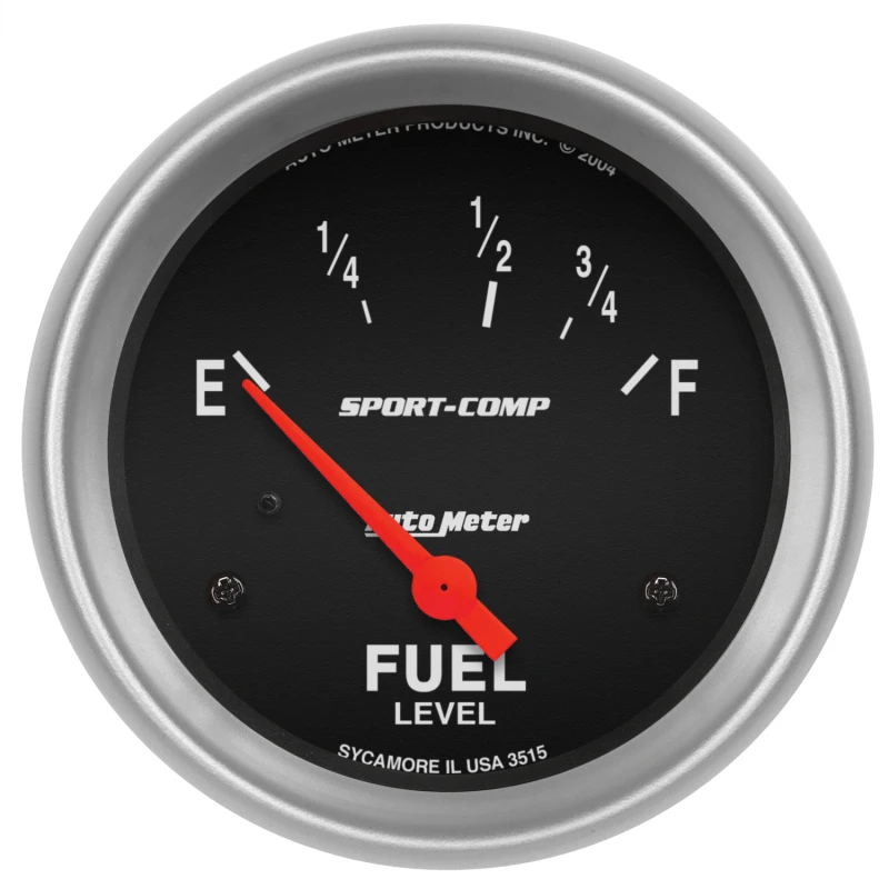 Autometer Sport-Comp 2 5/8in 73ohm-10ohm Fuel Level Gauge