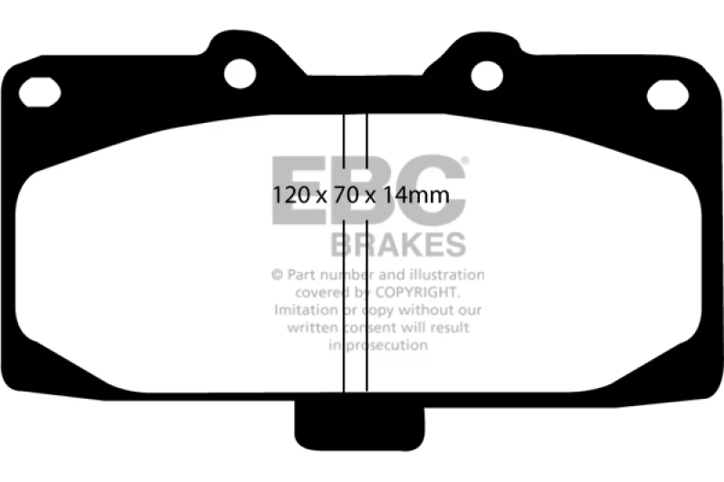 EBC Racing 93-99 Nissan Silvia (S14) RP-1 Race Front Brake Pads