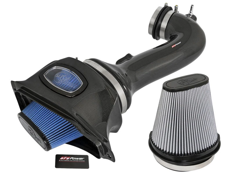 aFe Momentum Carbon Fiber Kaltluft-Einlasssystem PDS/P5R 15-16 Chevrolet Corvette Z06 V8-6.2L
