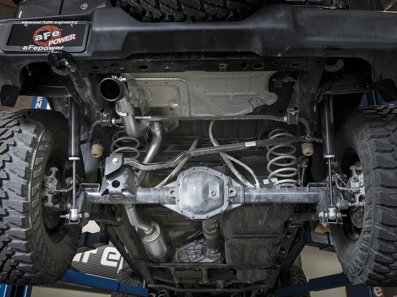 aFe MACH Force-Xp 2.5in 409SS Catback High-Tuck Exhaust 18-21 Jeep (JL) 3.6L 4-Door - Black Tip