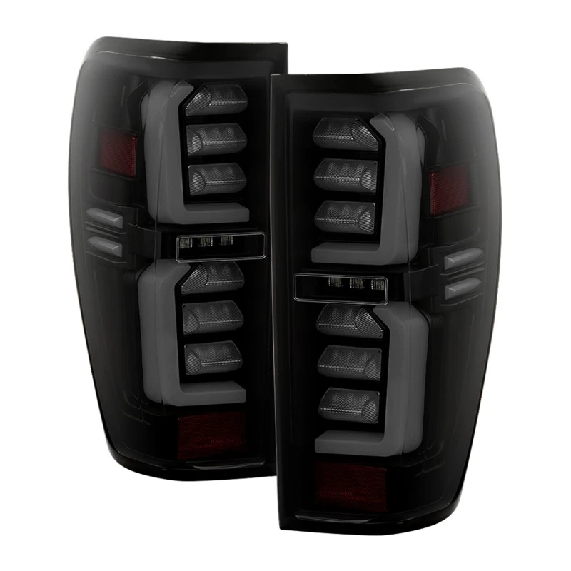 SPYDER 19-20 GMC Sierra 1500 (w/o Factory LED) LED Tail Lights - Black Smoke (ALT-YD-GS19-GRLED-BSM)