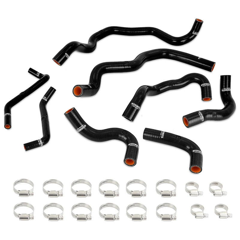 Mishimoto 2016+ Infiniti Q50/Q60 3.0T Kühlmittel-Schlauch-Kit - Schwarz