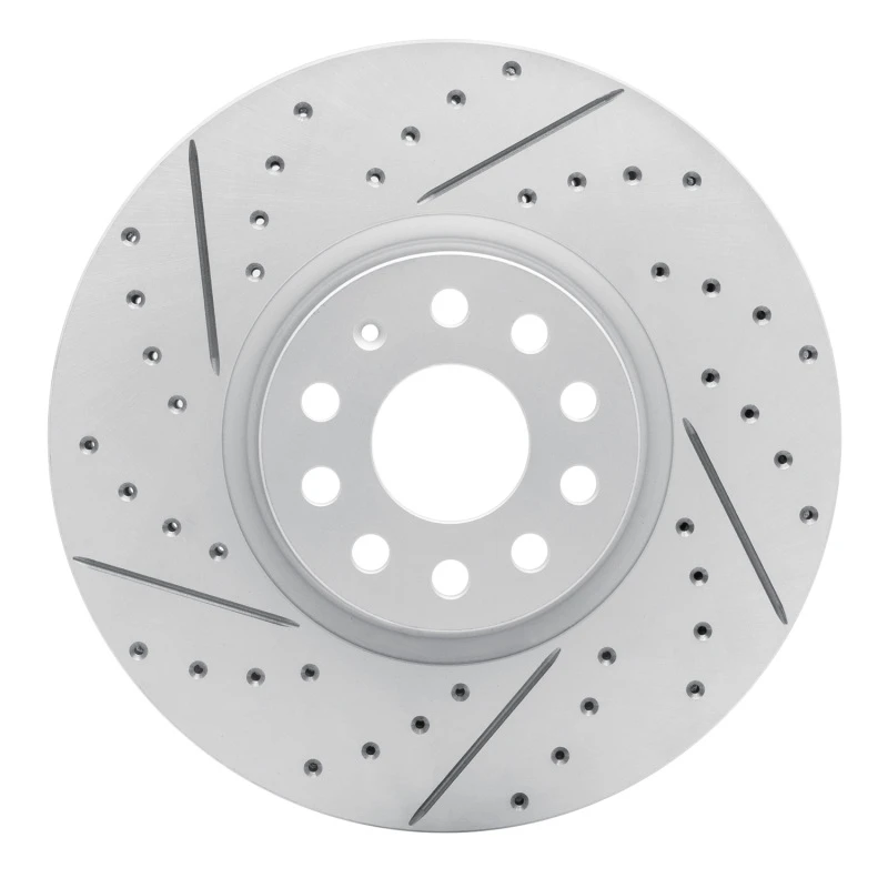DFC 18-25 Volkswagen Atlas Front Left Drilled & Slotted Geoperformance Rotor