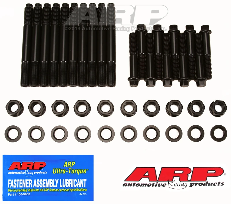 ARP Hauptbolzen Satz für Chevrolet Small Block WP Motown Aluminiumblock (gespreizt)