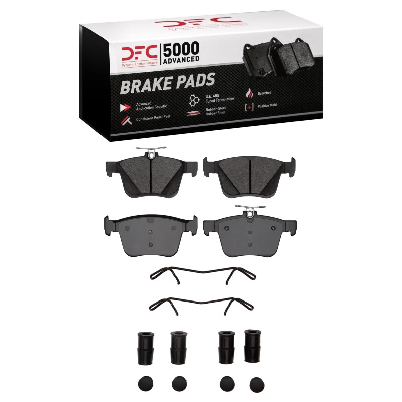 DFC 15-25 Audi A3 Sportback E-TRON Rear 5000 Advanced Ceramic Brake Pads and Hardware Kit