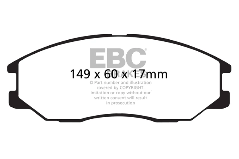 ebc_DP61558-679320a1aaaa9 EBC 08-10 Kia Sorento 3.3 Greenstuff Front Brake Pads