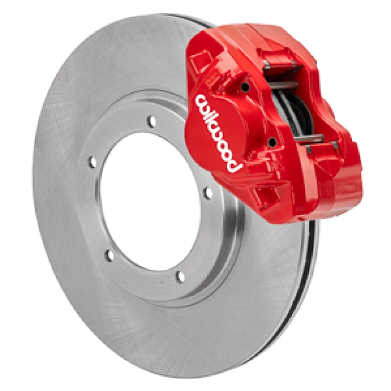 Wilwood 69-74 Porsche 911 D31 11,10 Zoll Bremse-Kit vorne mit Flex-Leitungen - Rot