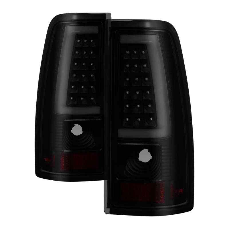 spyder_9038778-6794cef5c8fa4 xTune Chevy Silverado 1500/2500/3500 99-02 Version 3 Tail Lights Black Smoke ALT-ON-CS99V3-LBLED-BSM