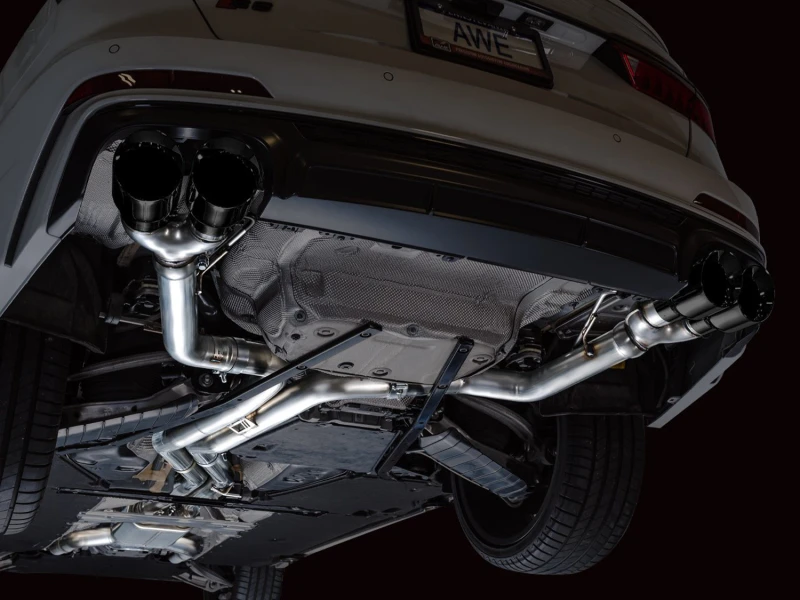 AWE Tuning 19-23 Audi C8 S6/S7 2.9T V6 AWD Track Edition Auspuff - Diamant-Schwarz Spitzen