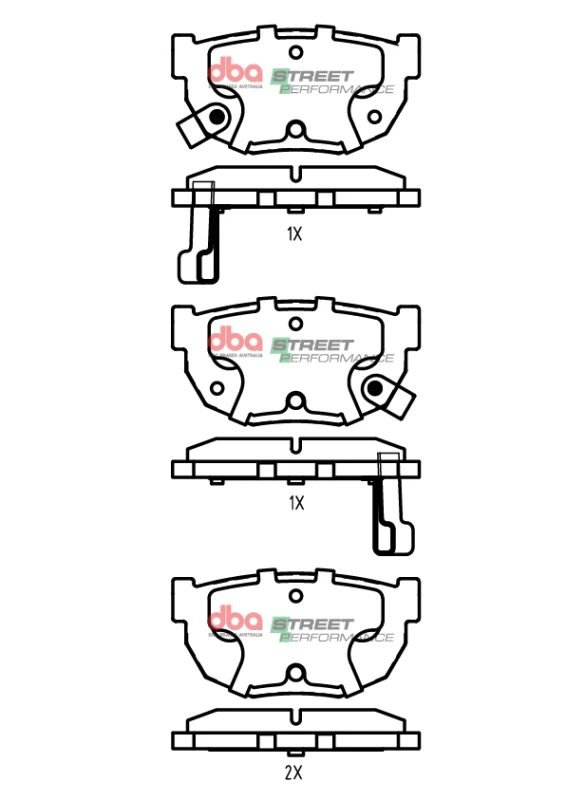 DBA 89-93 Nissan Skyline GTS R32 SP Performance Rear Brake Pads
