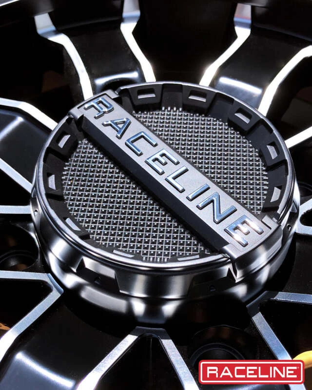 Raceline A71MB Mamba 14x6in/4x137 BP/40mm Offset/110.18mm Bore - Black & Machined Beadlock Wheel