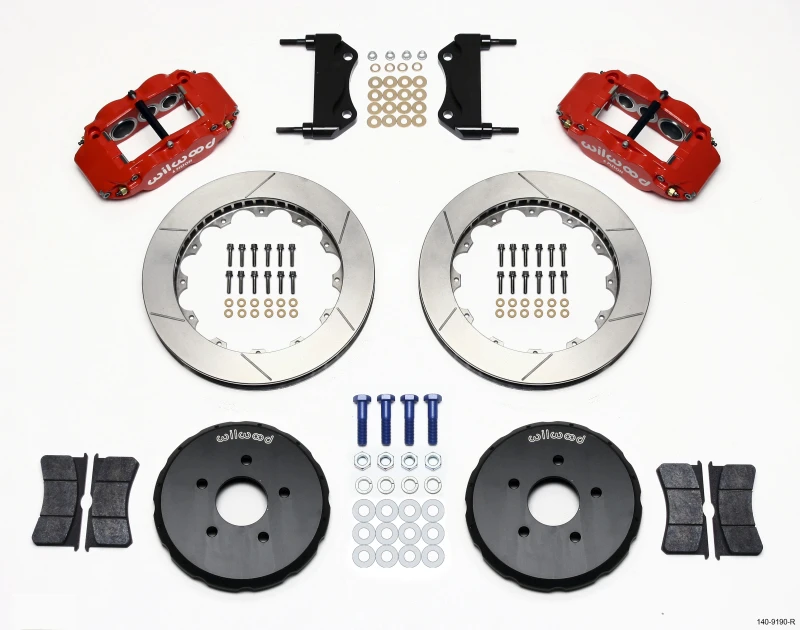 Wilwood Narrow Superlite 6R Front Hat Kit 13,06 Zoll Rot Nissan 350Z/Fiti G35