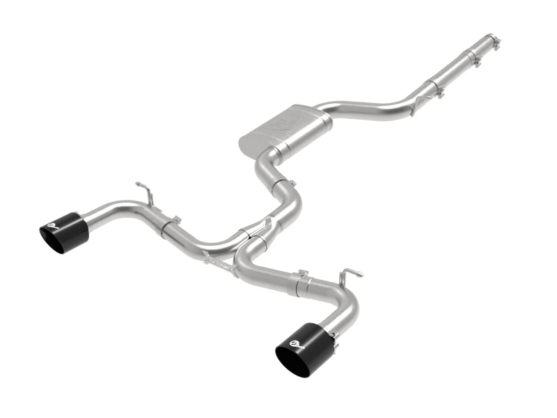 aFe MACHForce XP 3in-2.5in SS Auspuff Cat-Back 18-19 Volkswagen GTI (MK7.5) L4-2.0L (t) - Schwarz
