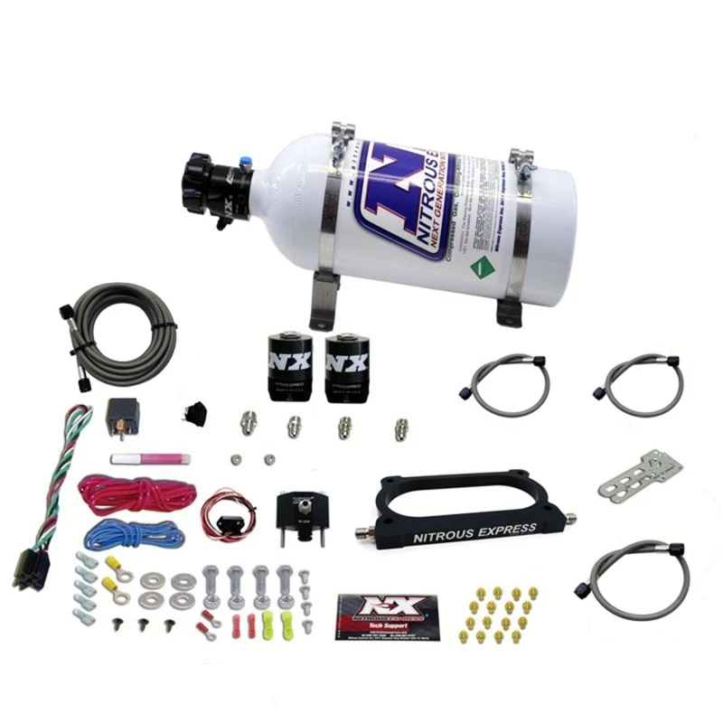 Nitrous Express 07-14 Ford Mustang GT500 Nitrous-Platten-Kit (50-250PS) mit 5lb-Flasche